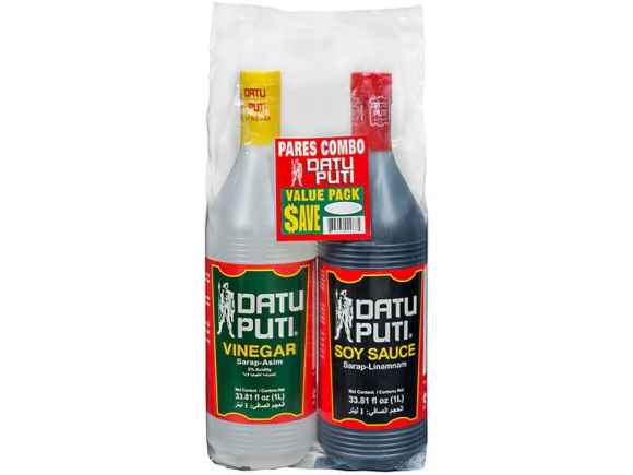 מארז חומץ וסויה 1+1 ליטר Datu Puti