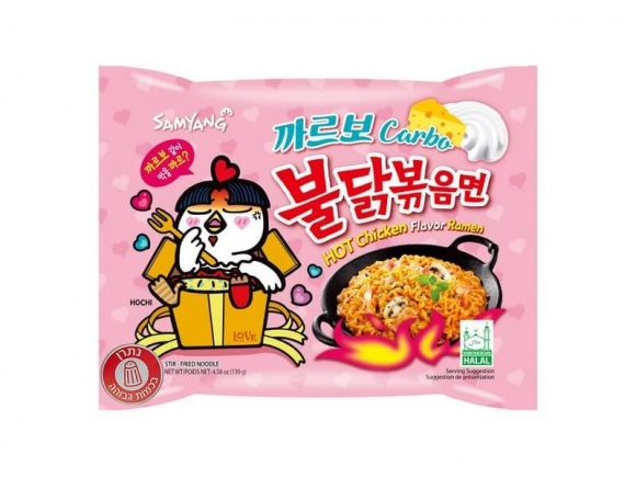 ראמן בטעם עוף חריף קארבונרה 130 גרם Samyang
